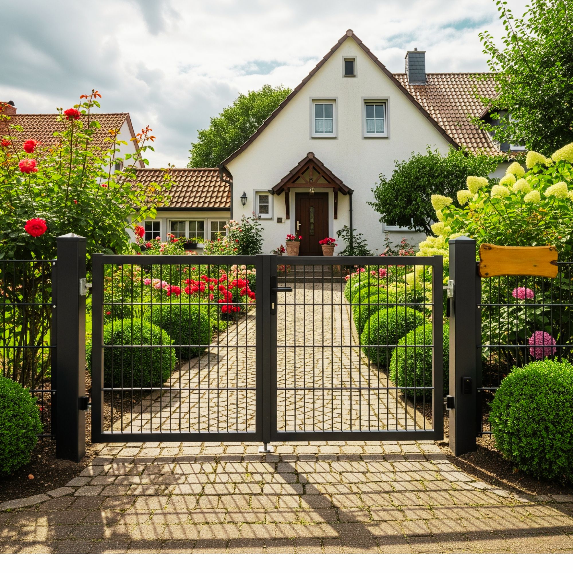 2-flügeliges Gartentor Komplett-Set 2-flügeliges Gartentor Komplett-Set